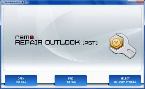Recovering Deleted Folder in Outlook - Welcome Screen